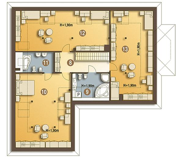 Wrona z garażem 2-st. [A1]