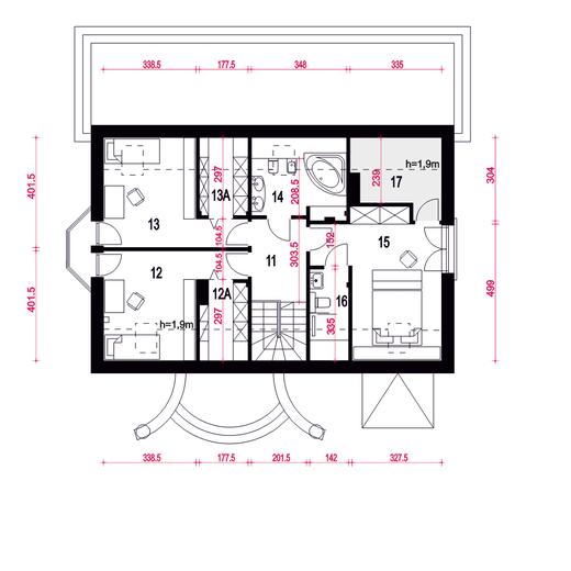 Zgrabna z garażem 1-st. [A]