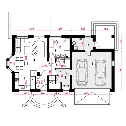 Zgrabna z garażem 2-st. [A1]