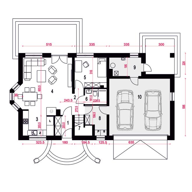 Zgrabna z garażem 2-st. [A1]