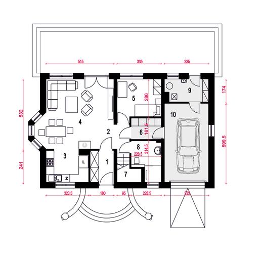 Zgrabna II z garażem 1-st. [A]