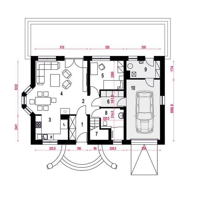 Zgrabna II z garażem 1-st. [A]