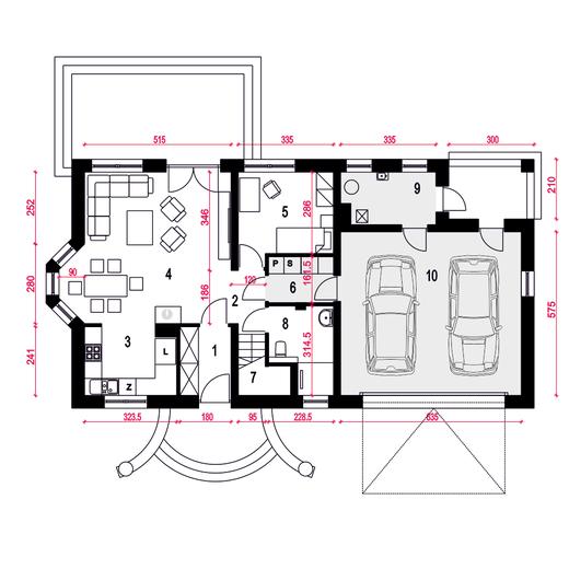 Zgrabna II z garażem 2-st. [A1]