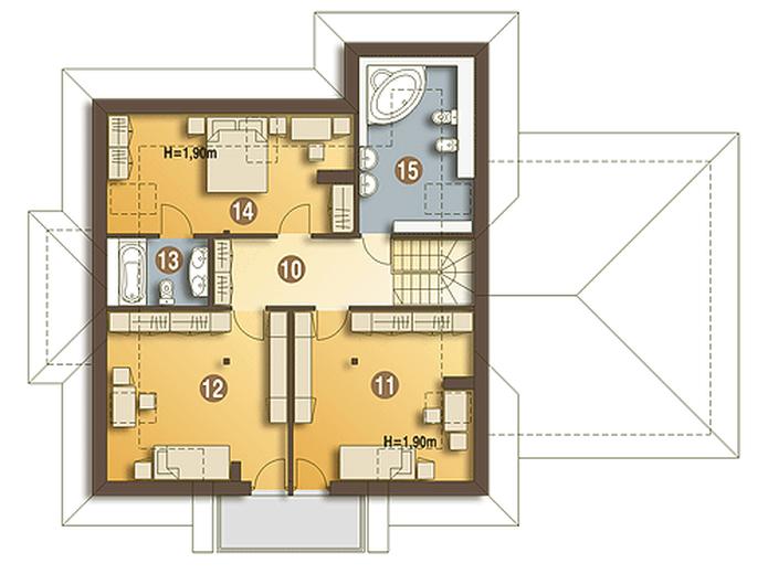 Żuraw z garażem 2-st. [A1]