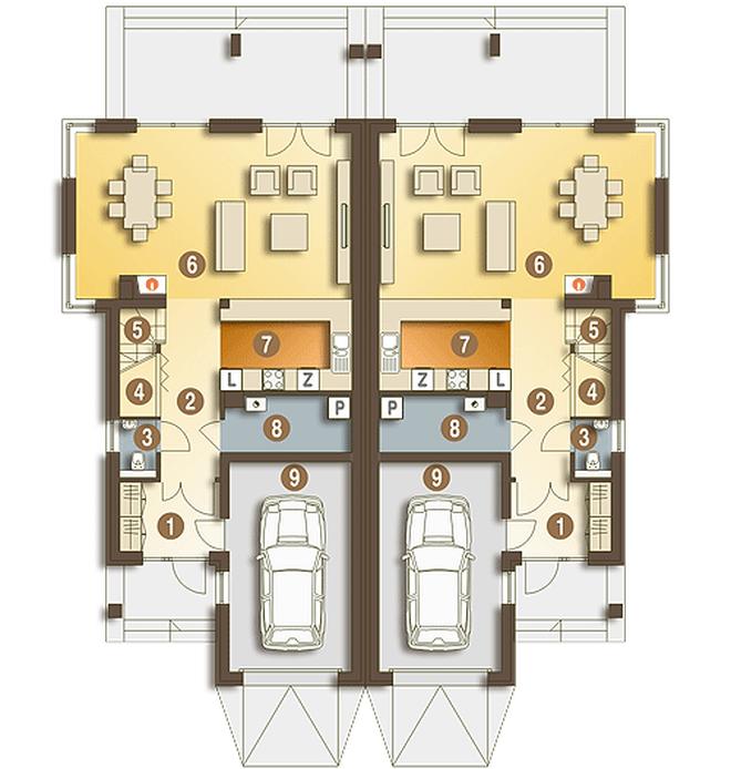 Bazyli z garażem 1-st. [A-BL1]