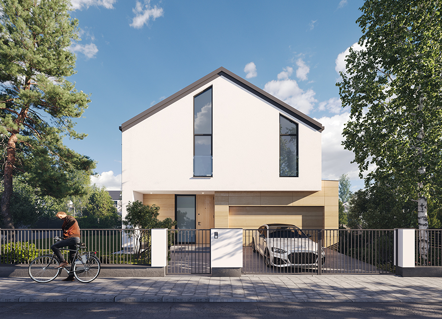 Projekt domu Murator Efektywny - wariant I (z wentylacją mechaniczną i rekuperacją)