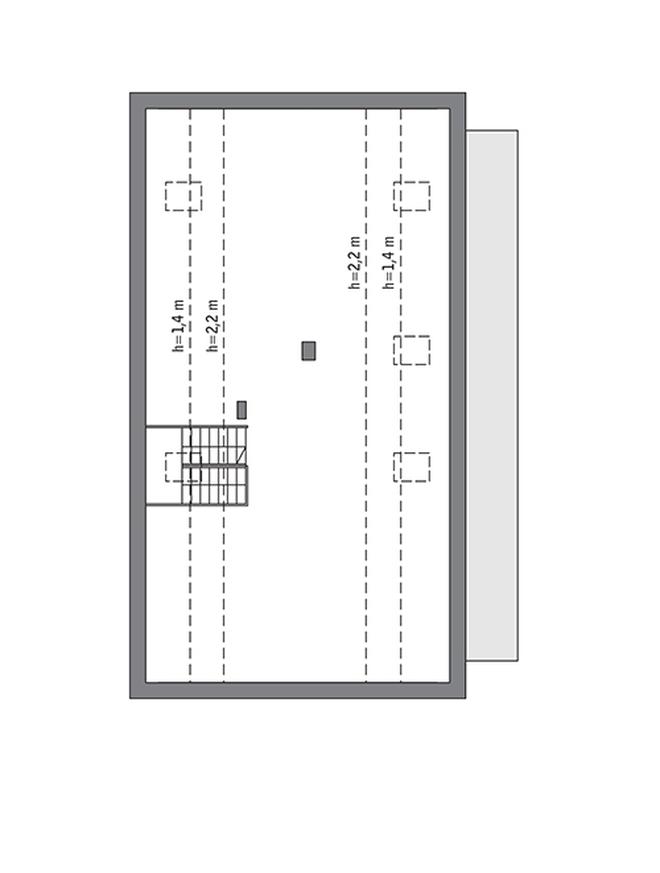 Nowatorski - wariant I (z wentylacją mechaniczną i rekuperacją)