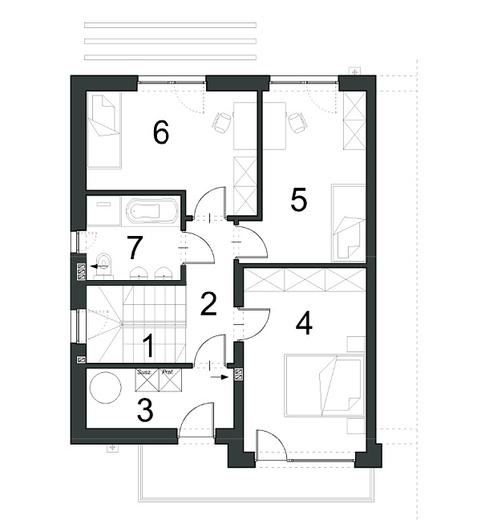 Projekt domu EG-88 segment skrajny