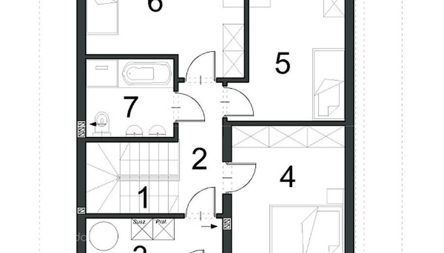 Projekt domu EG-88 segment środkowy