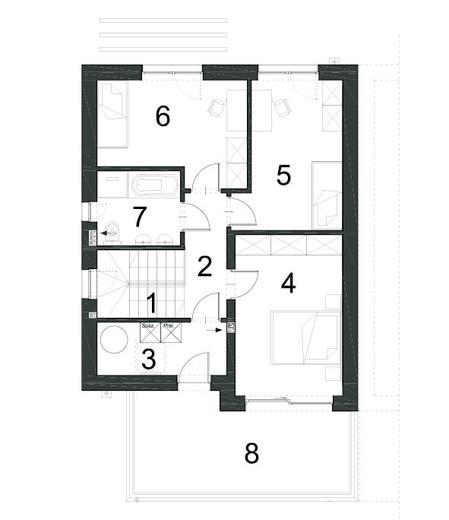 Projekt domu EG-94 segment skrajny