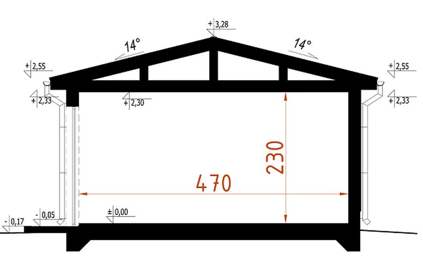 Garaż 2 G2 - wersja drewniana
