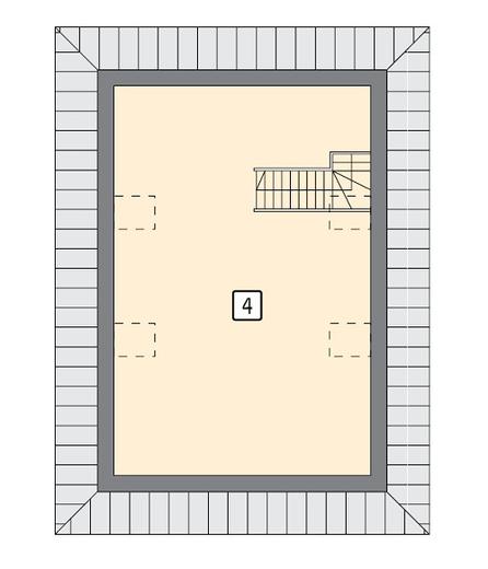 Garaż z poddaszem i pomieszczeniem gospodarczym G51