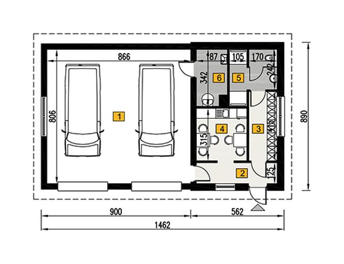 Budynek garażowo-magazynowy GM13