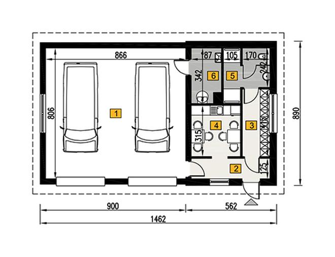 Budynek garażowo-magazynowy GM13