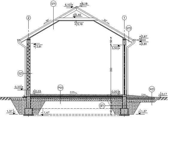Wiata garażowo-magazynowa GMC03d