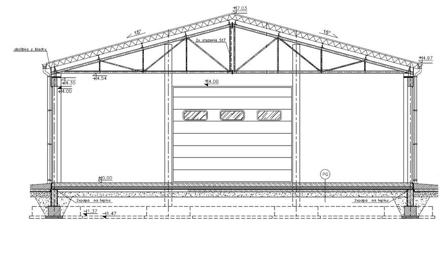 Budynek garażowo-magazynowy GMC05c