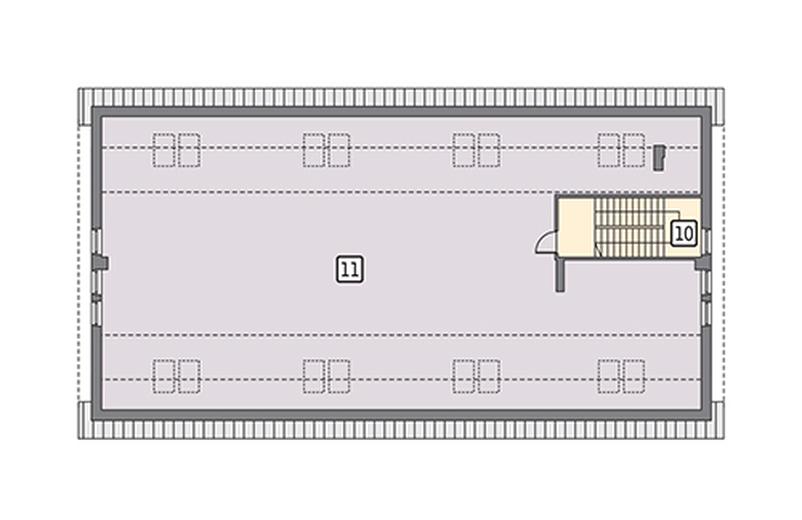 Budynek garażowo-magazynowy z pom. pomocniczymi i poddaszem użytkowym GMC30e