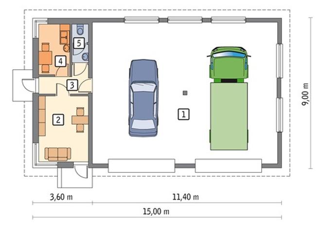 Budynek garażowo-magazynowy z pom. pomocniczymi GMC33