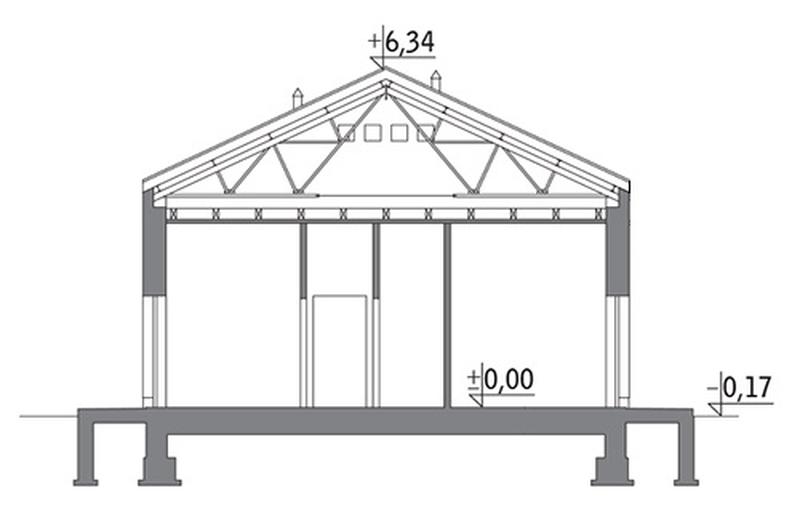 Budynek garażowo-magazynowy z pom. pomocniczymi GMC39a