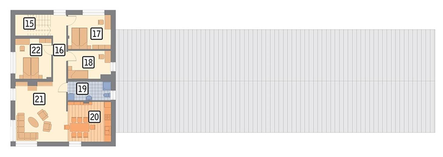 Budynek garażowo-magazynowy z częścią mieszkalną GMC44a