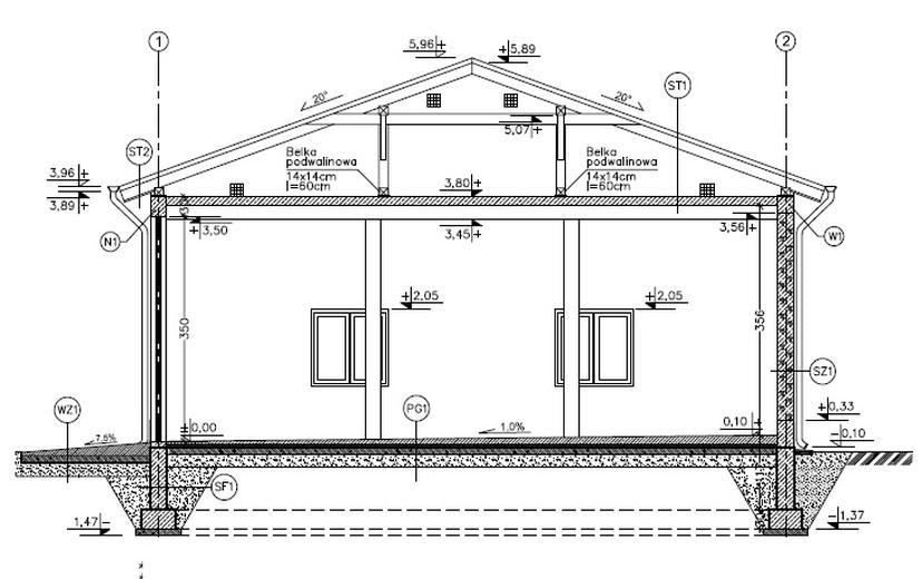 Budynek garażowo-magazynowy GMC45