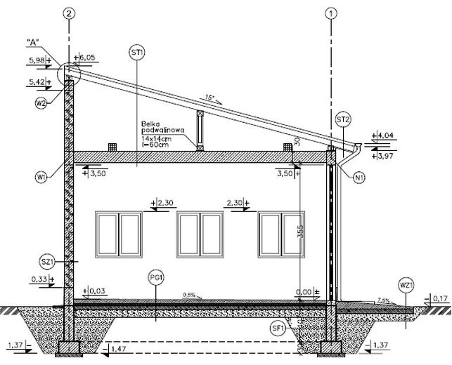 Budynek garażowo-magazynowy GMC48a