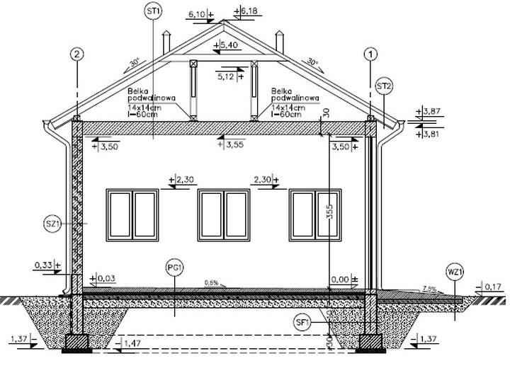 Budynek garażowo-magazynowy GMC48b