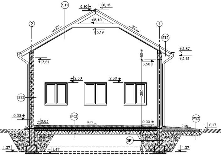 Budynek garażowo-magazynowy GMC48