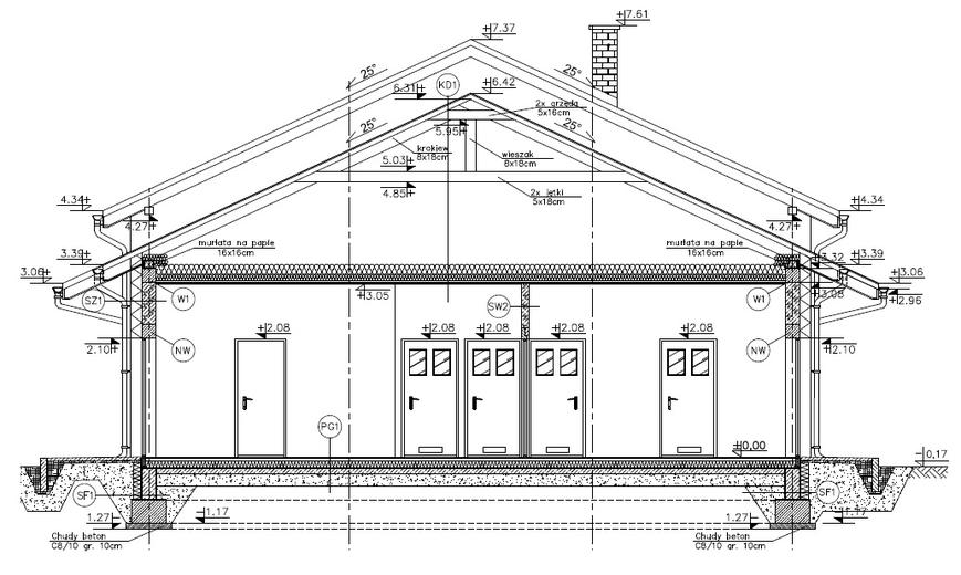 Budynek garażowo-magazynowy z częścią socjalno-biurową GMC61