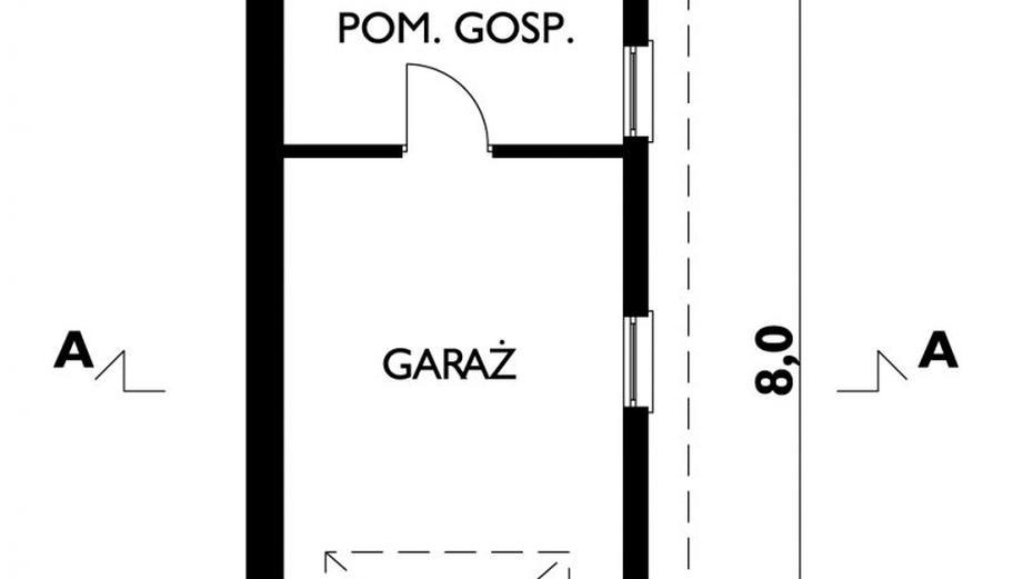 Garaż 09 (z pomieszczeniem gospodarczym)