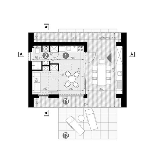 HOMEKONCEPT 85 DL (letniskowy)