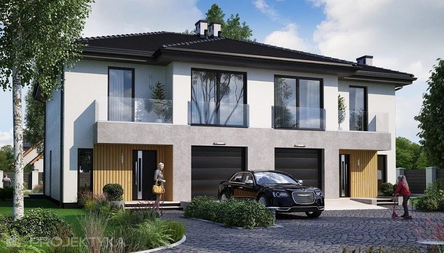 projekt domu Ka123 war.1 Projekt domu Ka123 war.1 (dwulokalowy ...