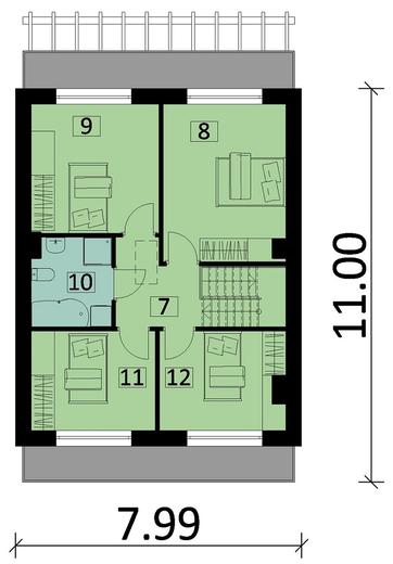 Projekt domu Ka124 S (segment)