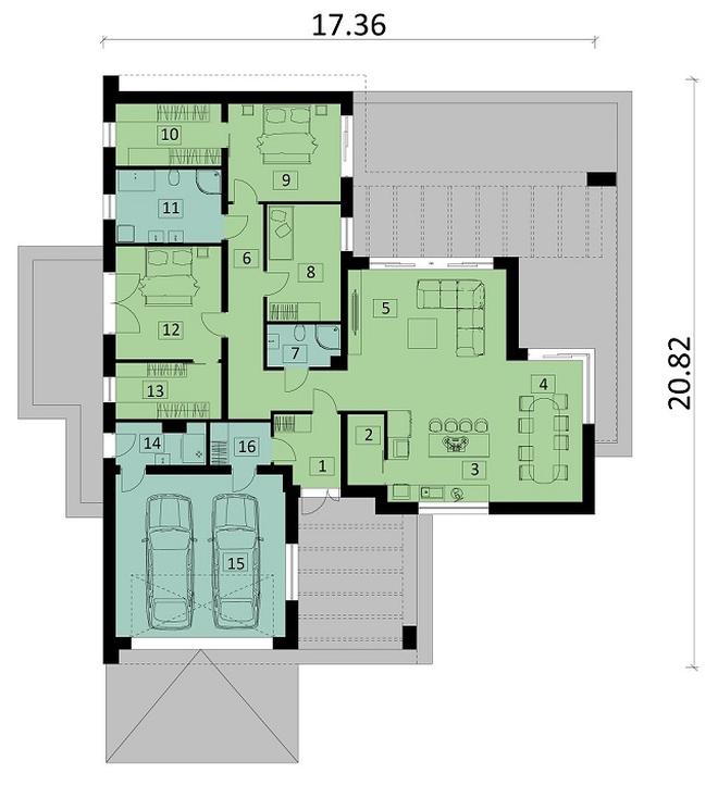 Projekt domu Ka143 T