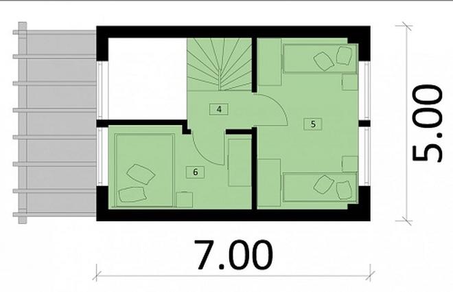 Projekt domu Ka151 Sz (letniskowy)