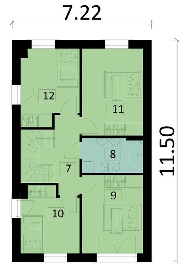 Projekt domu Ka154 S (segment)