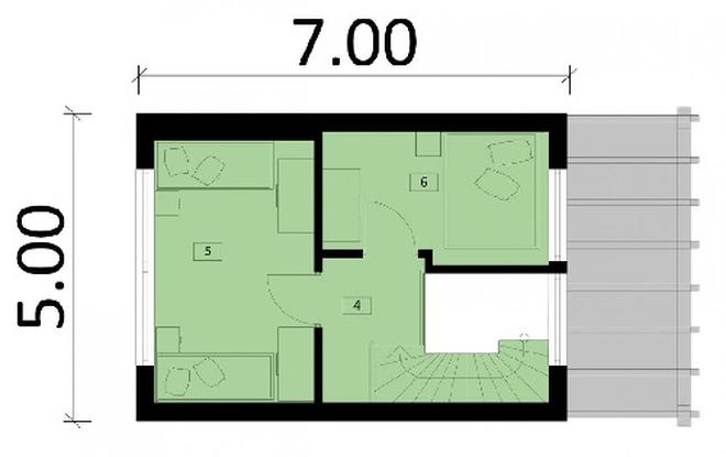 Projekt domu Ka158 Sz (letniskowy)