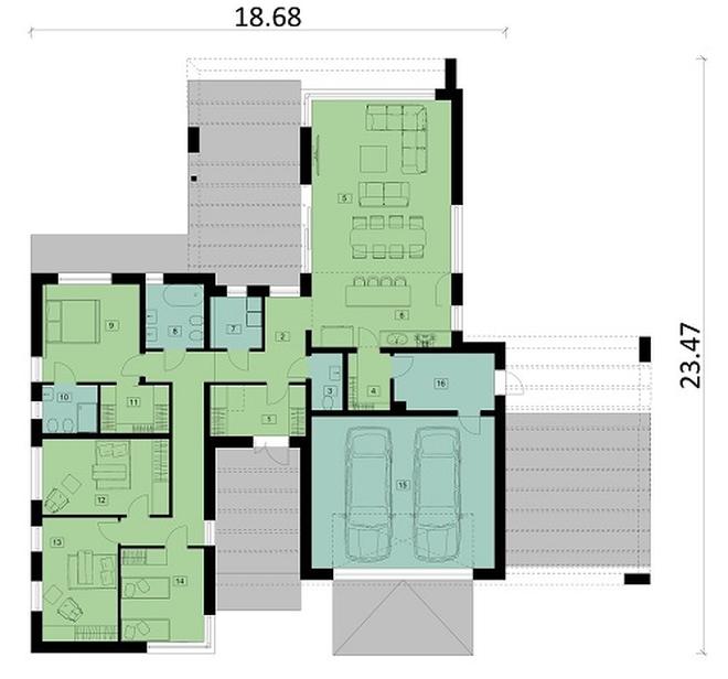 Projekt domu Ka200 T