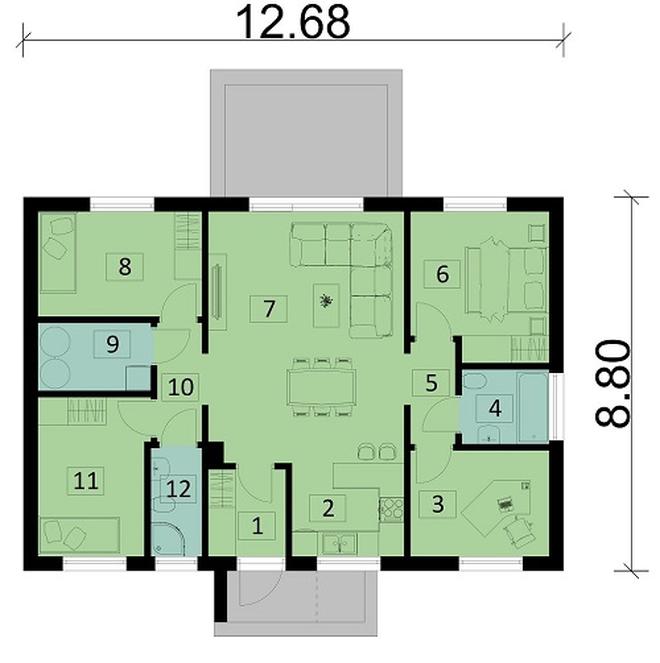 Projekt domu Ka201 Sz