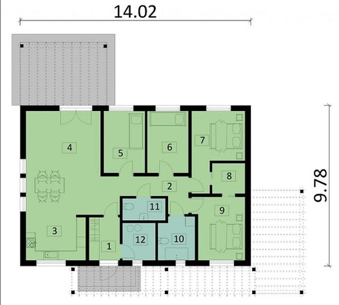 Projekt domu Ka202 Sz