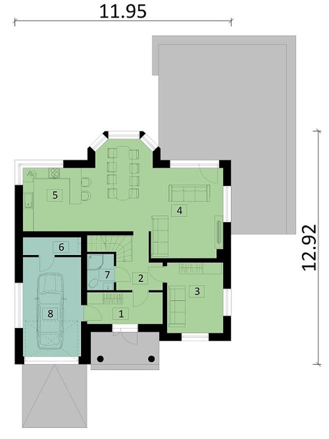 Projekt domu Ka203 T