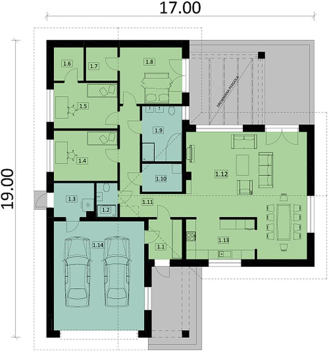 Projekt domu Ka27 war.2