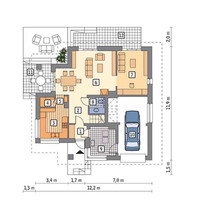 Promień słońca - wariant II (aranżacja 1)