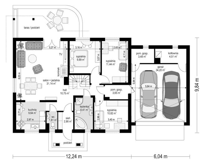 Niezapominajka z garażem 2