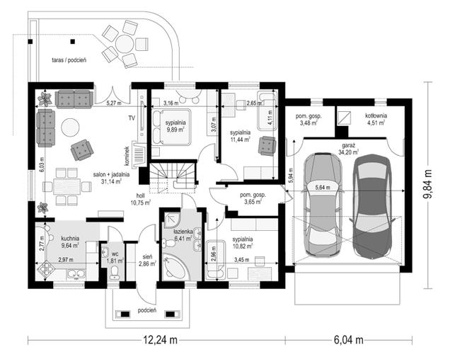 Niezapominajka z garażem 2