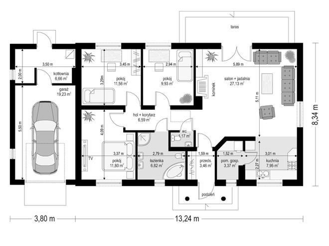 Słoneczny z poddaszem