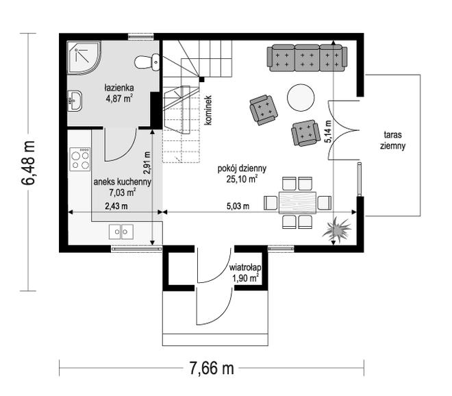 Sosenka Drewniana wariant B