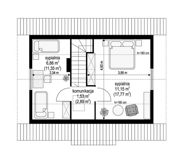 Sosenka Drewniana wariant B