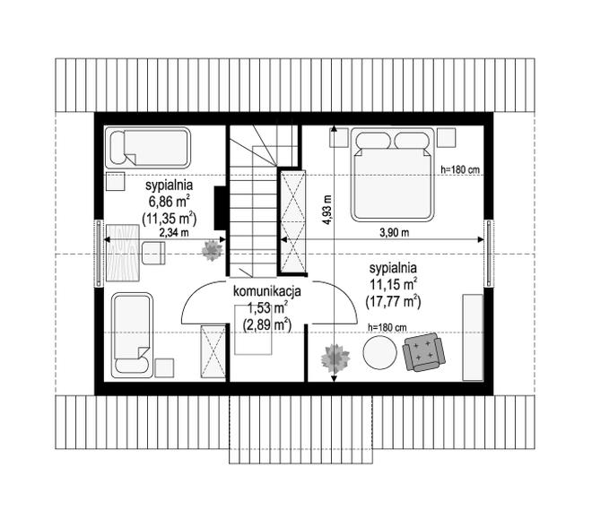 Sosenka Drewniana wariant B