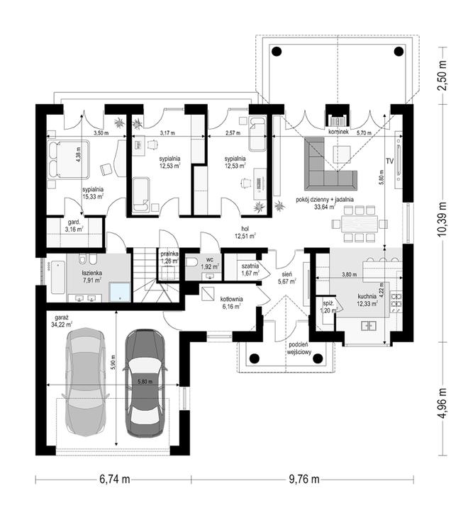 Dom na parkowej 6 wariant B